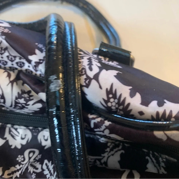 Lululemon Black White Floral  Lace Print Bag - Picture 10 of 11